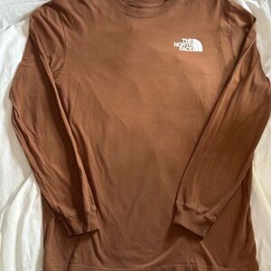 The North Face Brown Long Sleeve Tee Casual Comfort
